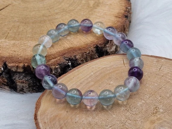 Watermelon Fluorite High Grade 6mm Bracelet