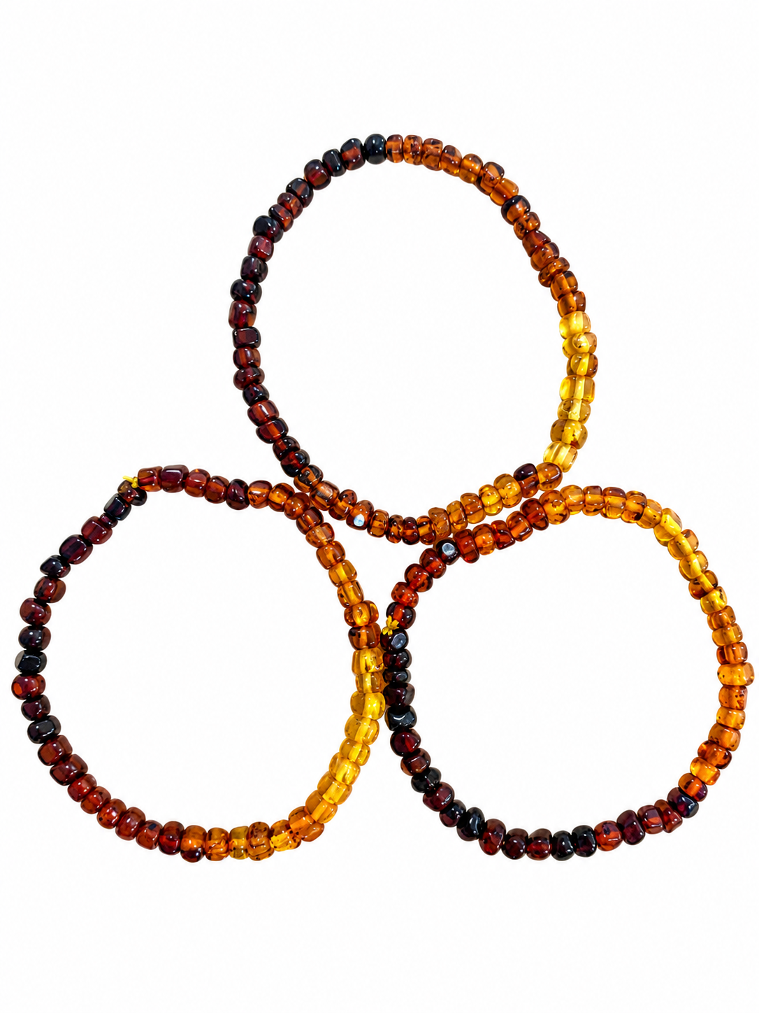 Amber Ombré Beaded Bracelet