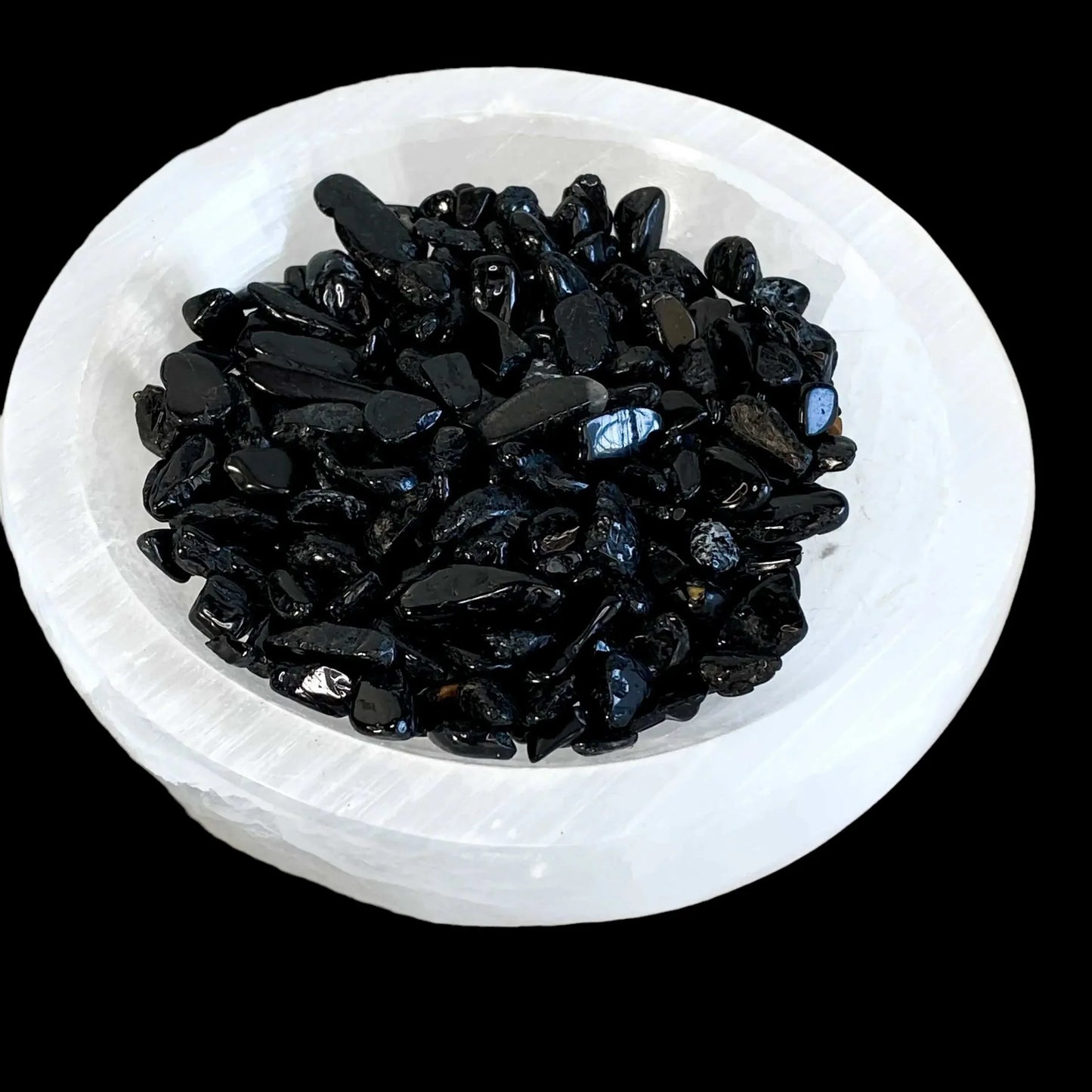 Black Tourmaline Crystal Chips
