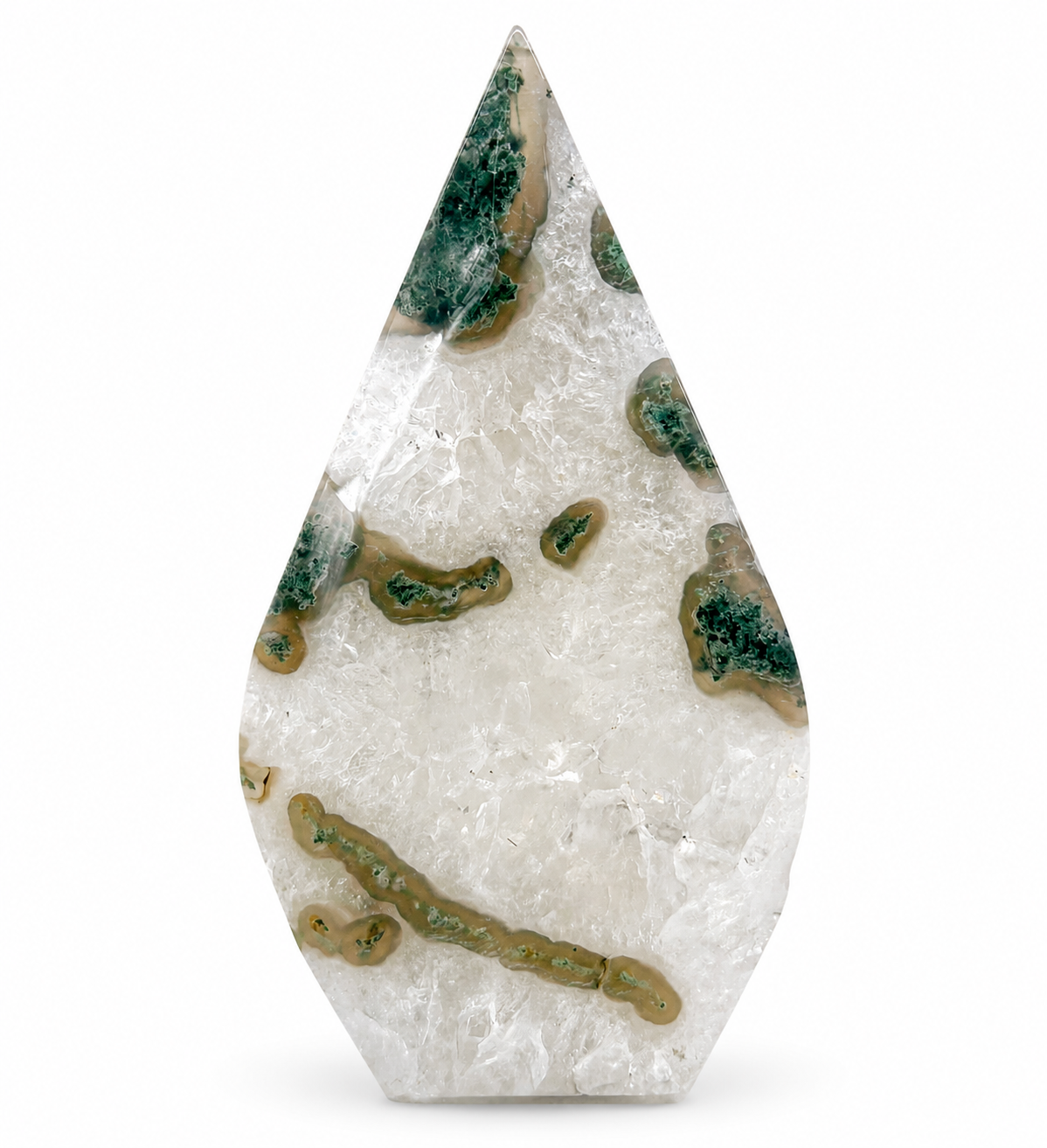 Moss Agate Flames