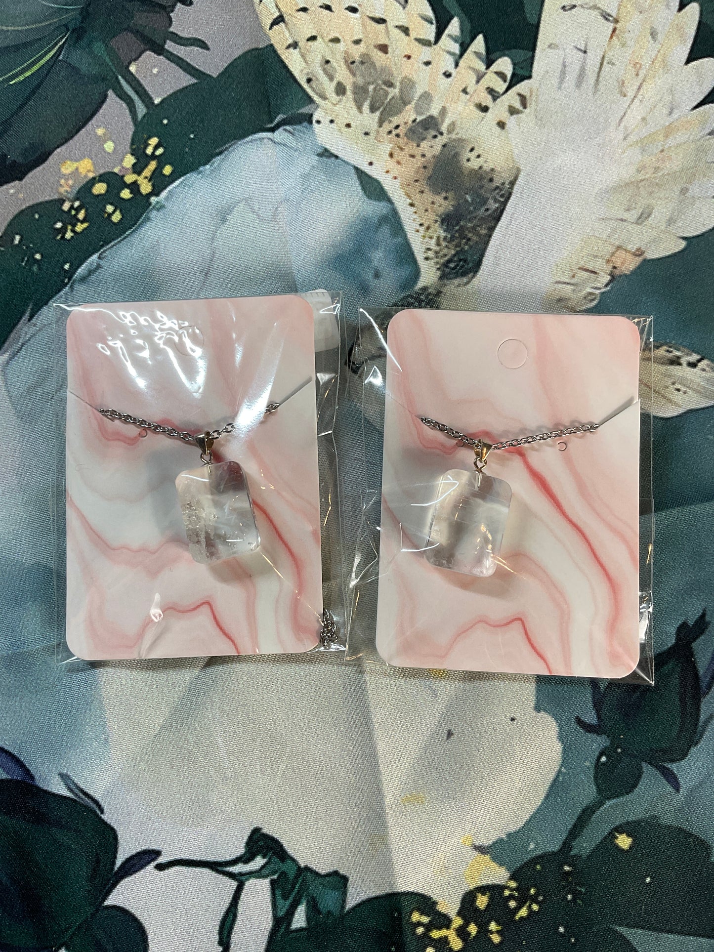 925 Blue needle Quartz Pendants