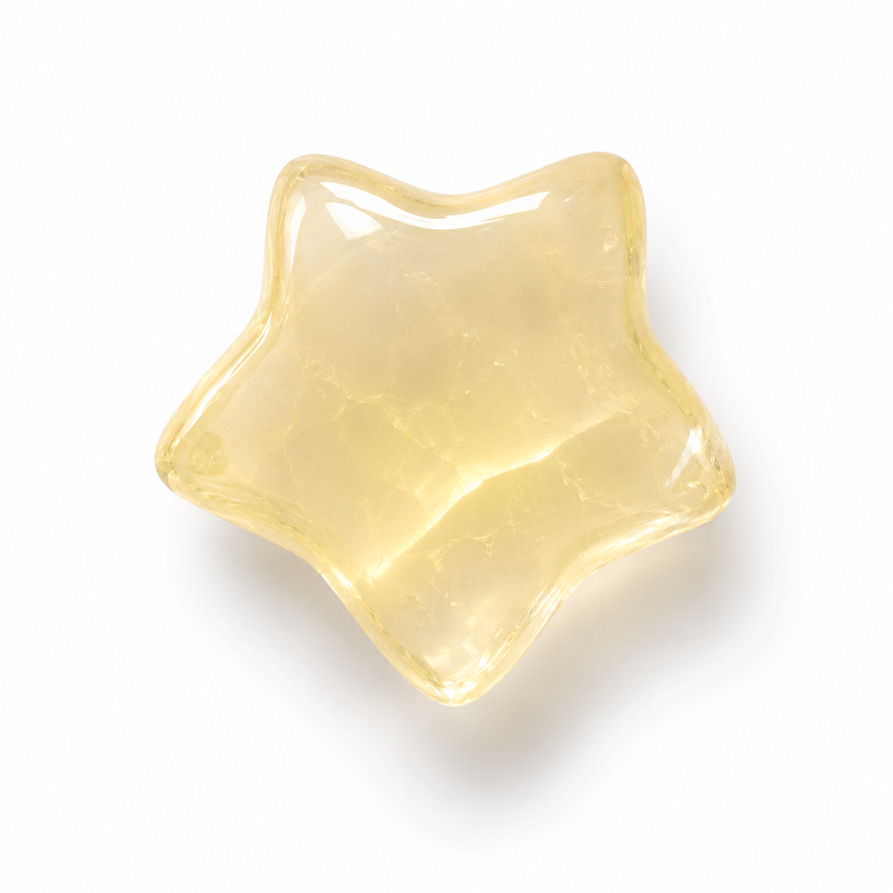 Citrine Mini Star Carvings