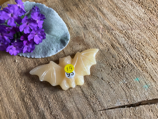 Orange Calcite Bat (7cm)