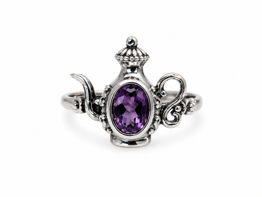 Amethyst Adjustable Ring
