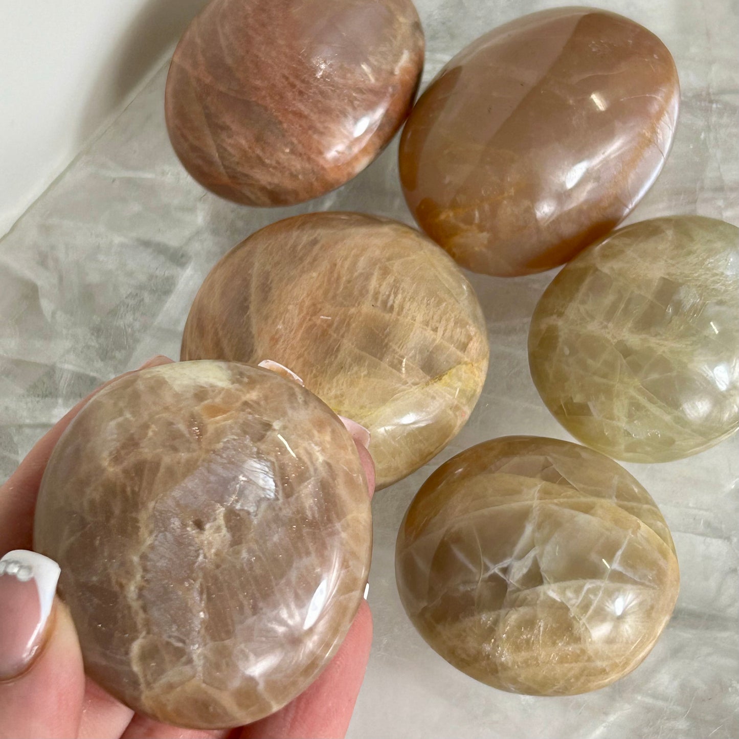 Peach Moonstone Palms