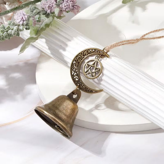 Iron Bell Charms Featuring Alloy Moon And Star Designs Hangings
