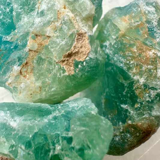 Green Fluorite Raws