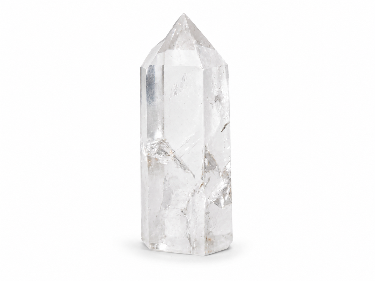 Clear Quartz Tower – Chipped Tip