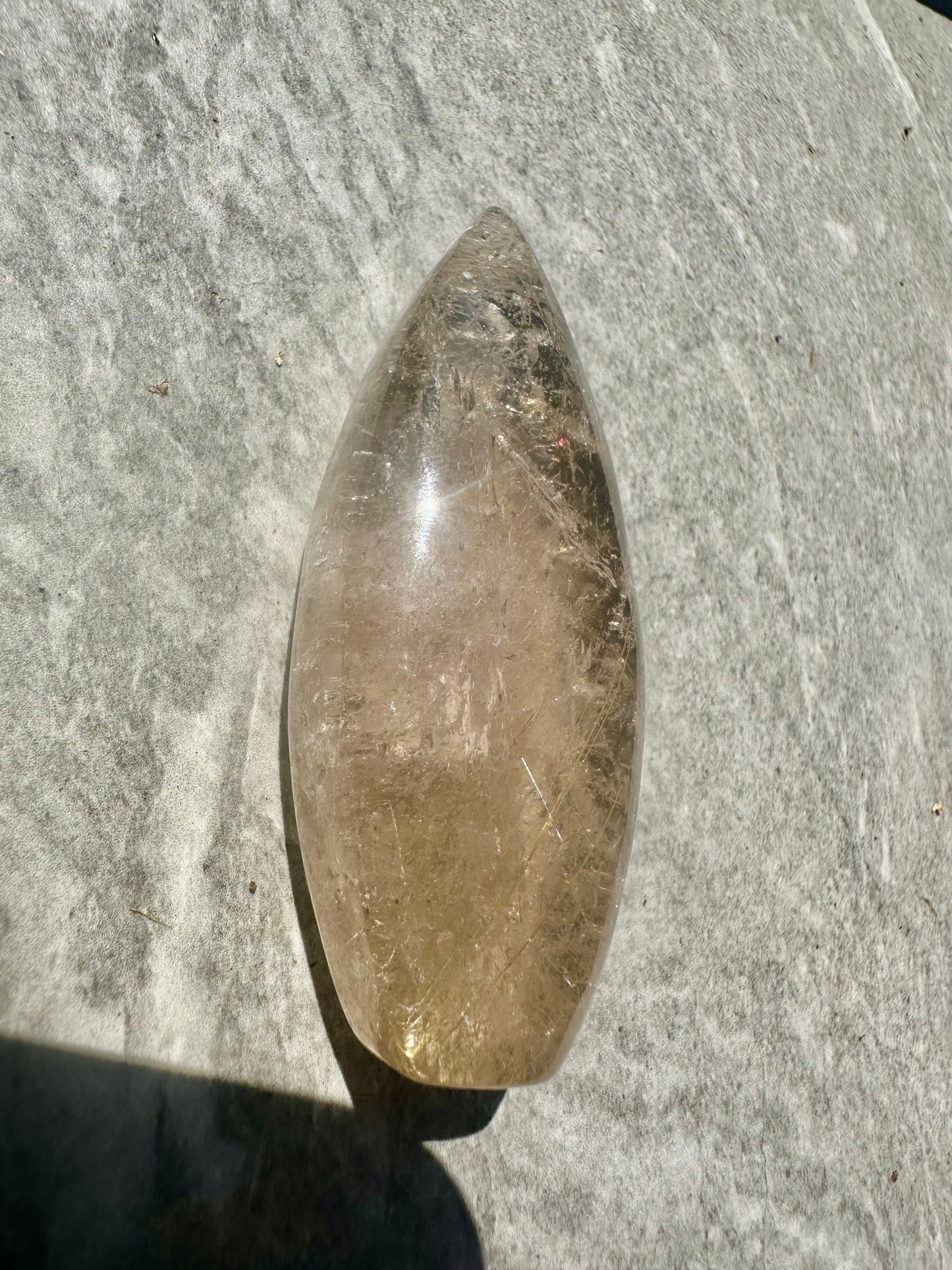 Golden rutile flames