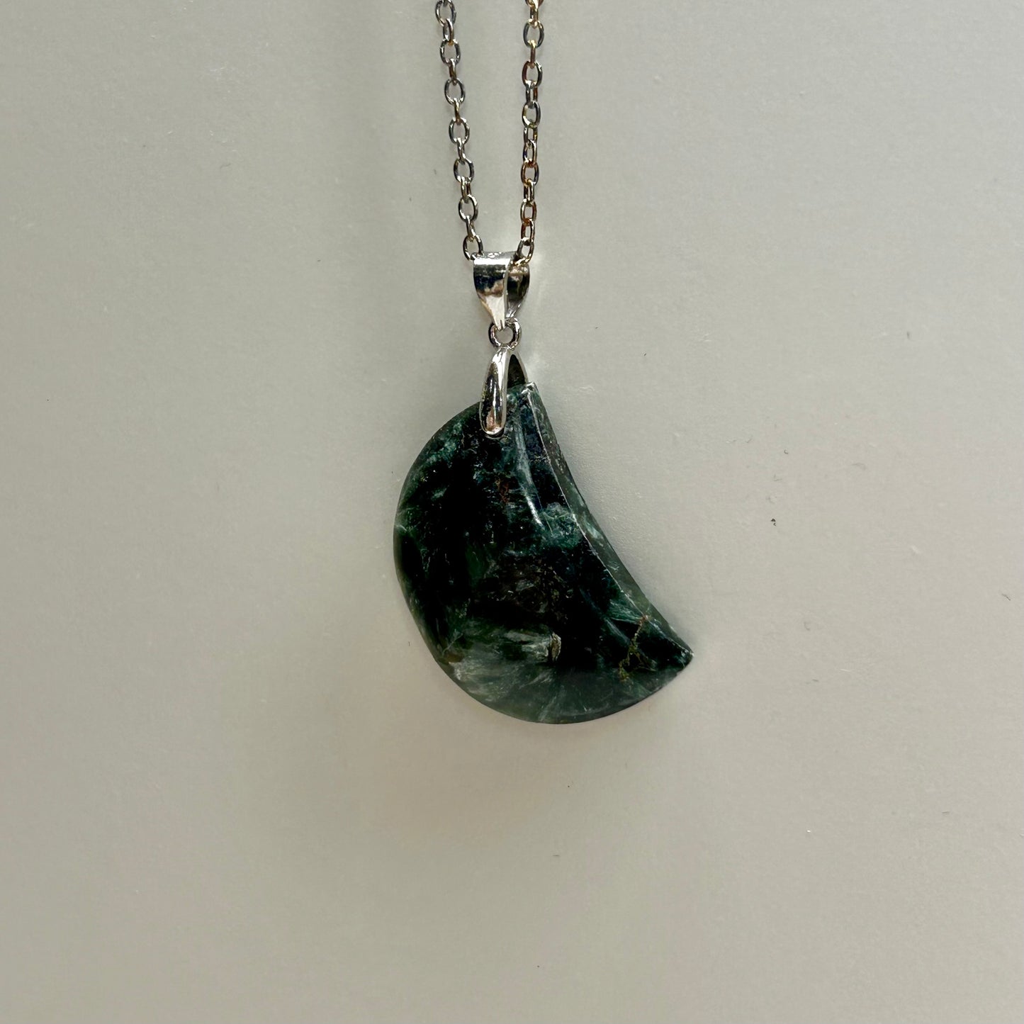 Septarian Moon Necklace