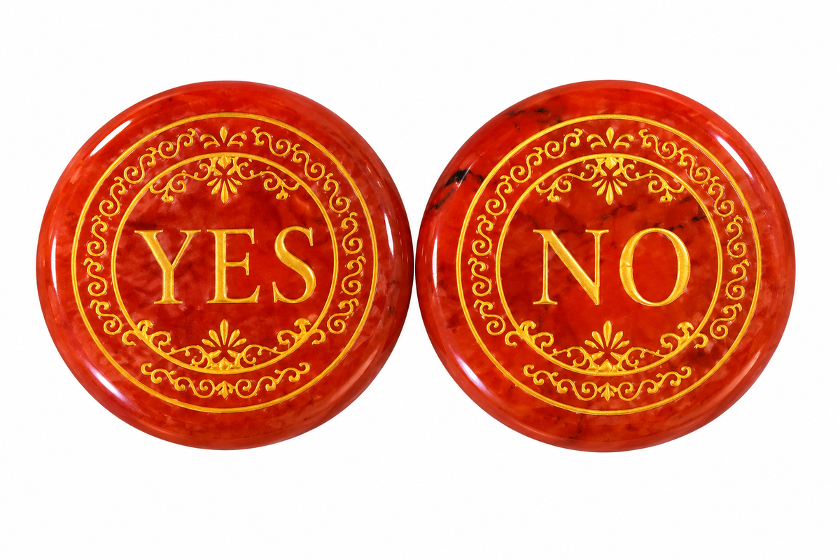 Yes No Coins 2.5cm 7g