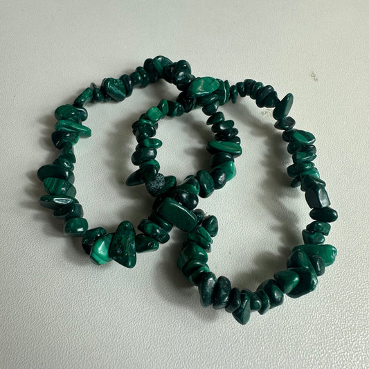 Malachite Chipped Bracelets