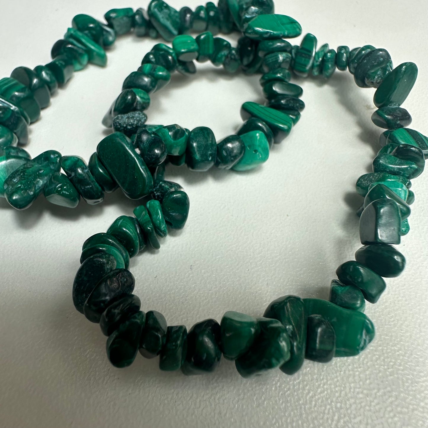 Malachite Chipped Bracelets