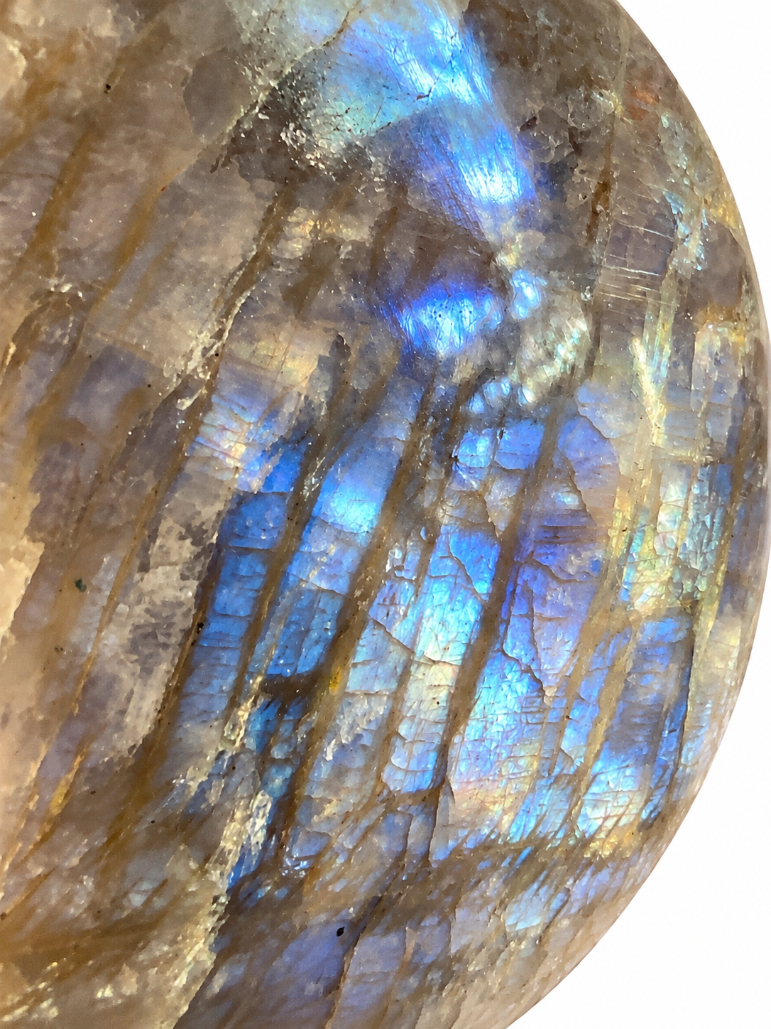 Moonstone Moon Carving – 11cm