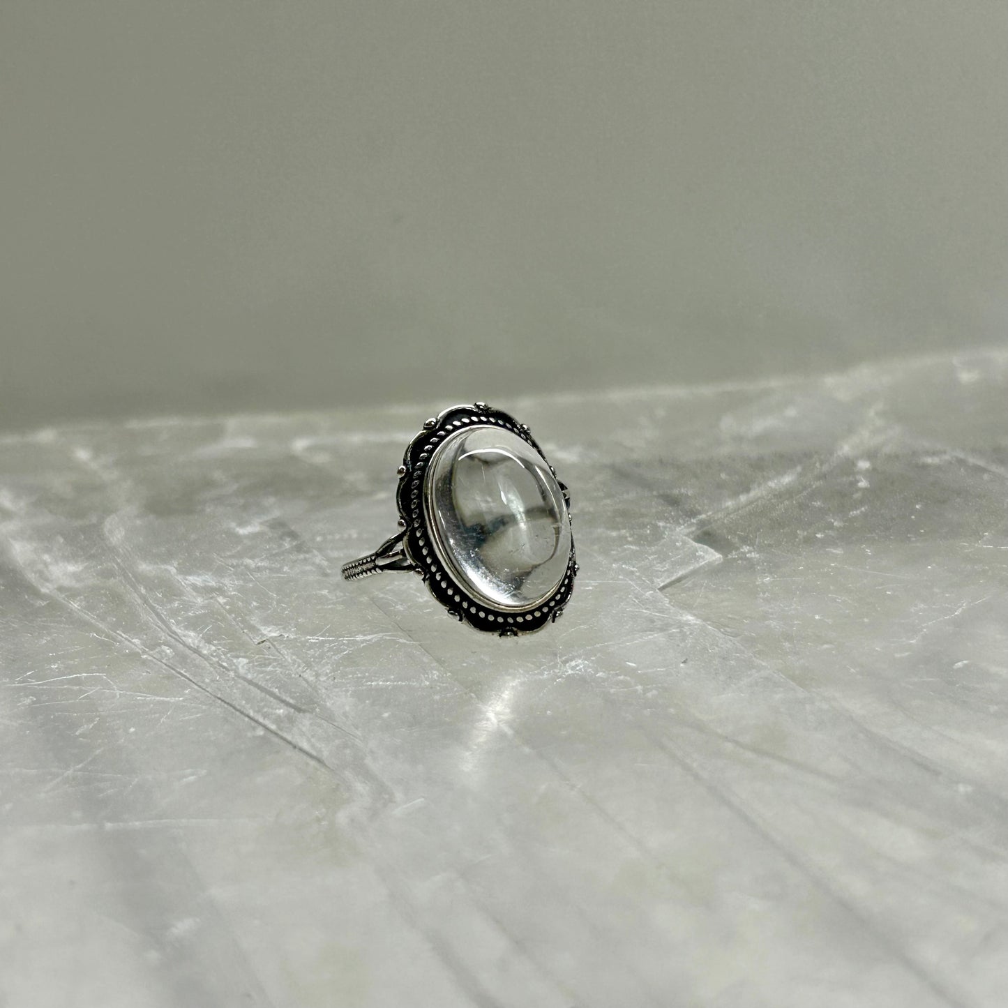 Quartz Adjustable Ring
