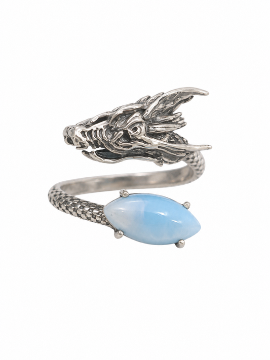 Larimar Adjustable Ring