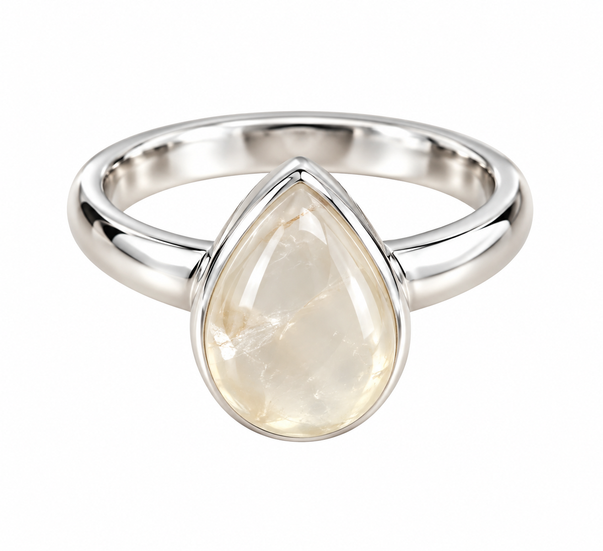 Libyan Desert Glass Ring Size M