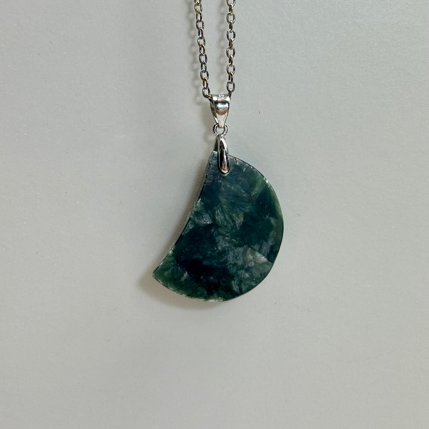 Septarian Moon Necklace