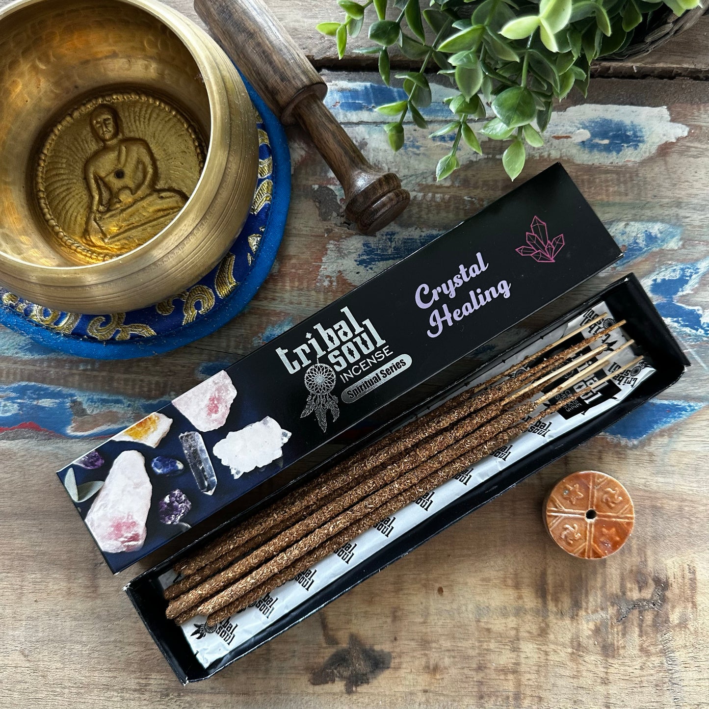 Crystal Healing Incense Sicks With Holder