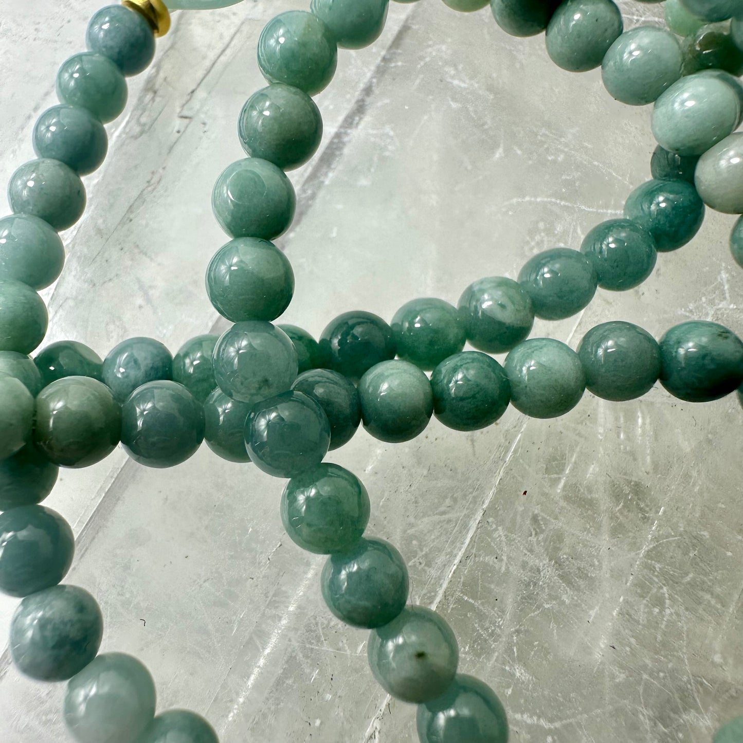 Jade 6mm Heart Bracelet