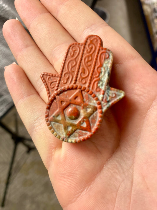 Hamsa Hands Carvings