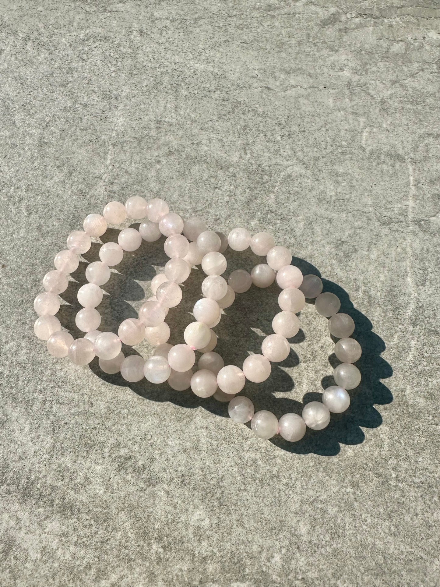 Pink moon stone 10mm