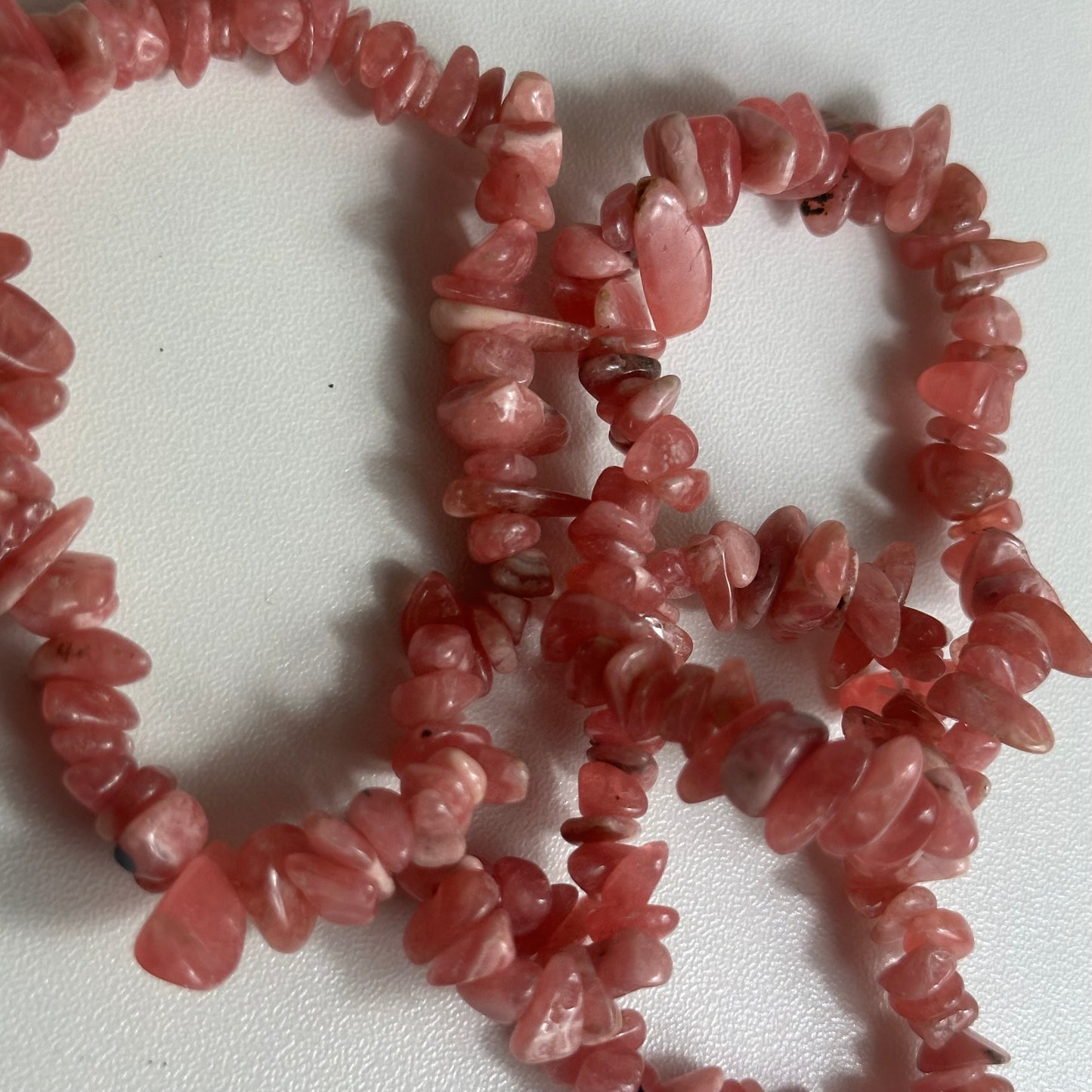 Rhodochrosite Chipped Bracelets