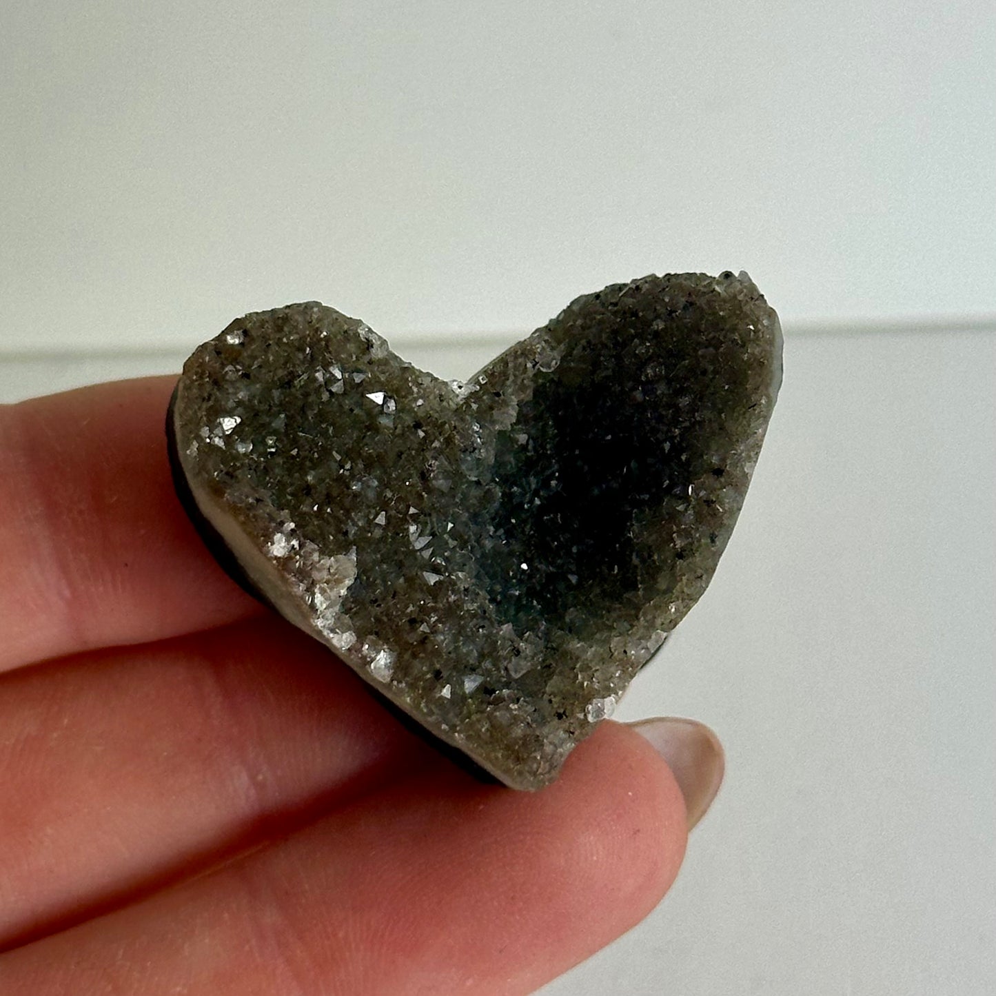 Amethyst hearts crystals