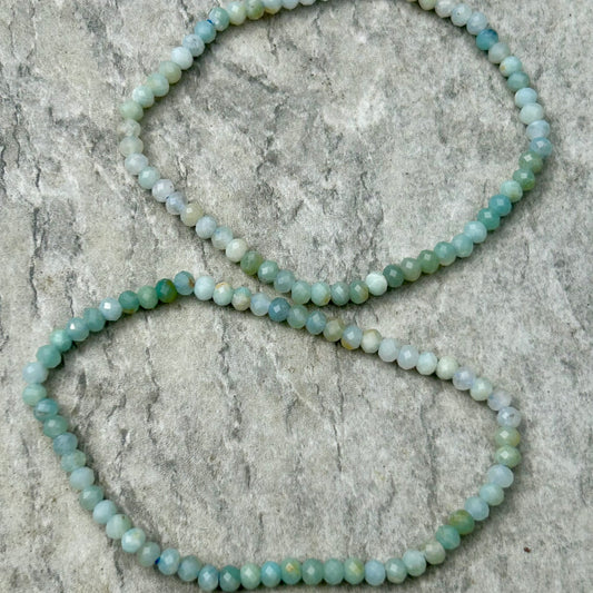 Amazonite Facetted 4mm Bracelet