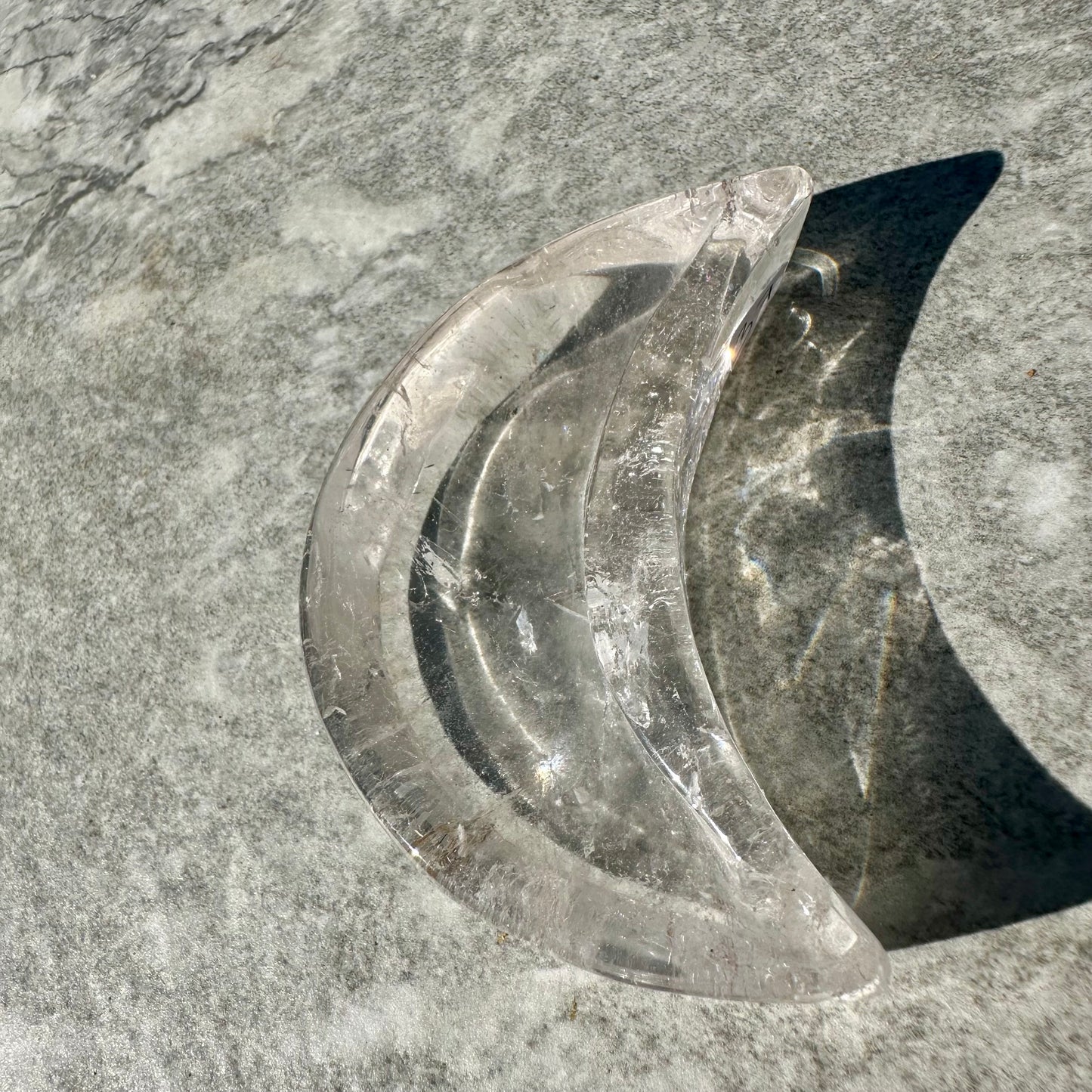 Clear Quartz Moon Bowl