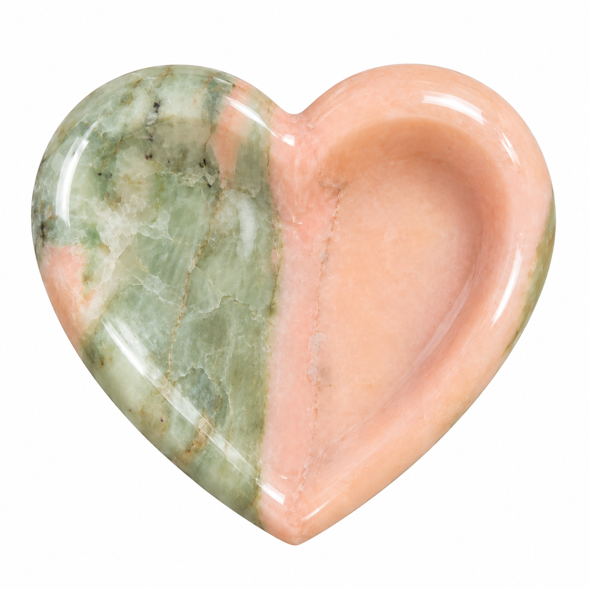 Pink Jade Heart Plate