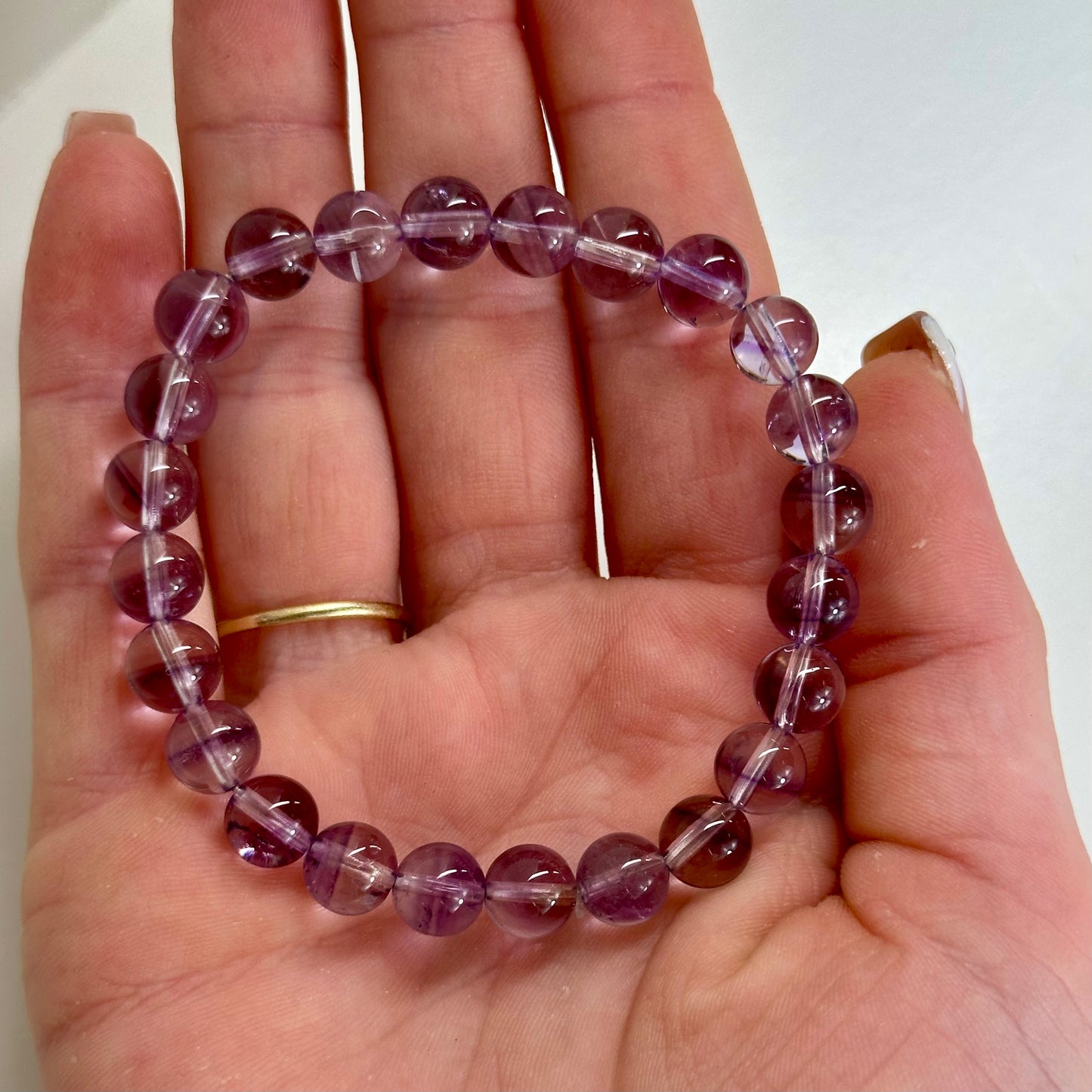 Lavender Amethyst 6mm Bracelet