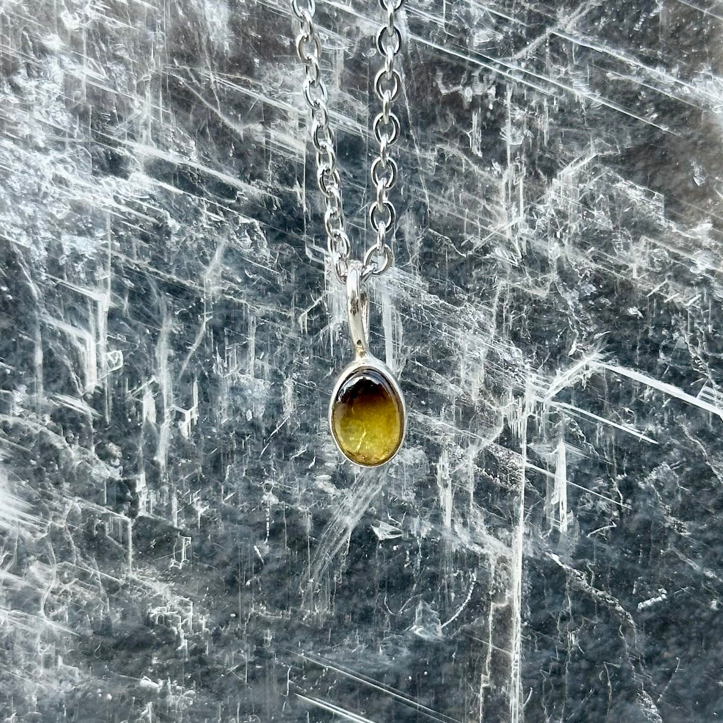 Watermelon Tourmaline 925 Pendant