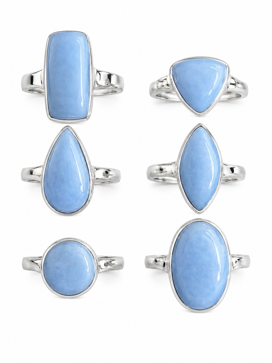 Angelite 925 Rings