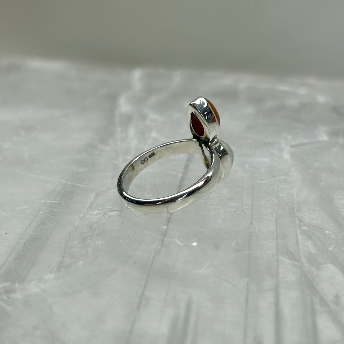 Moonstone & Sunstone Ring (SIZE- L)