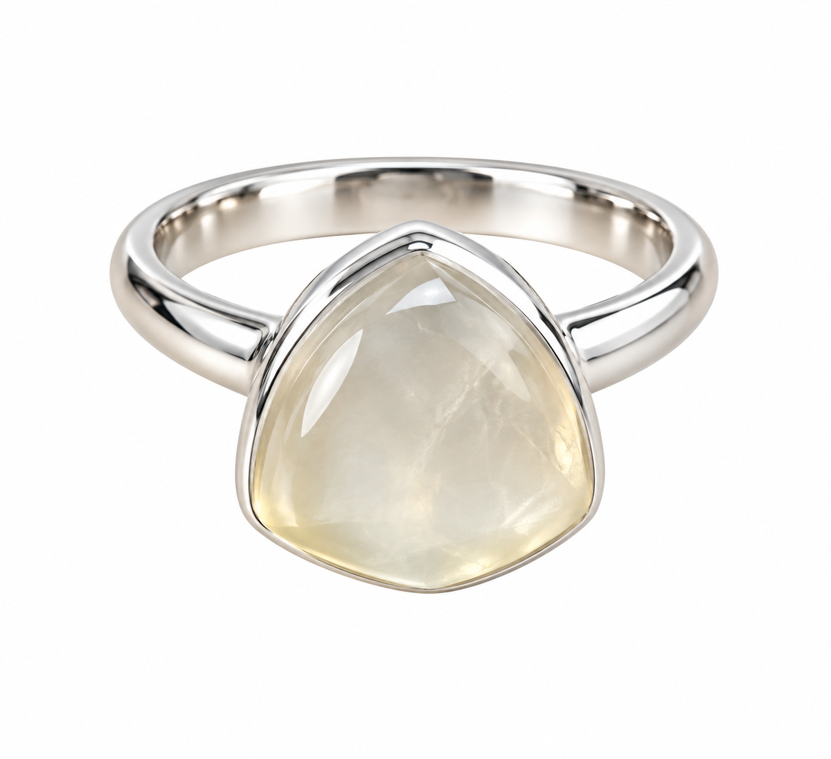 Libyan Desert Glass Ring Size N