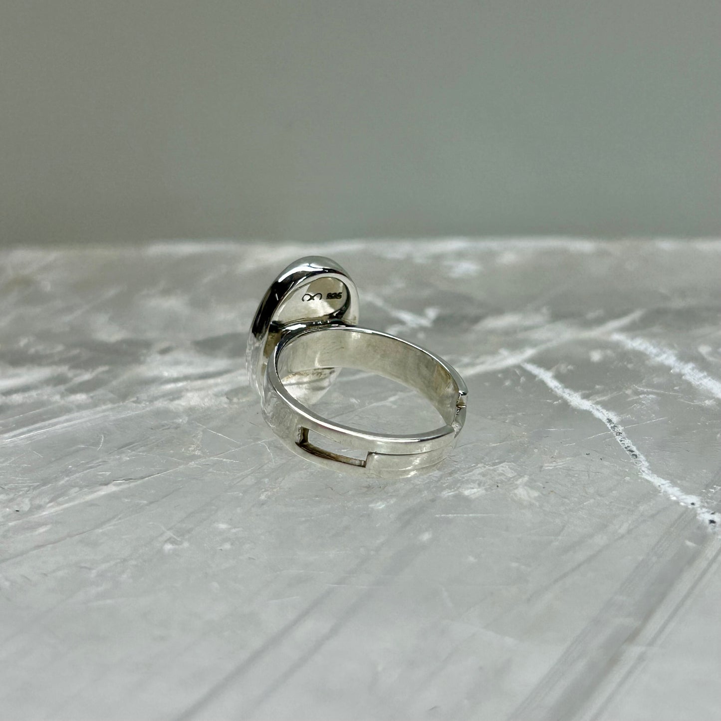 Pink Calcite Adjustable Ring