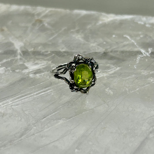 Peridote Adjustable Ring