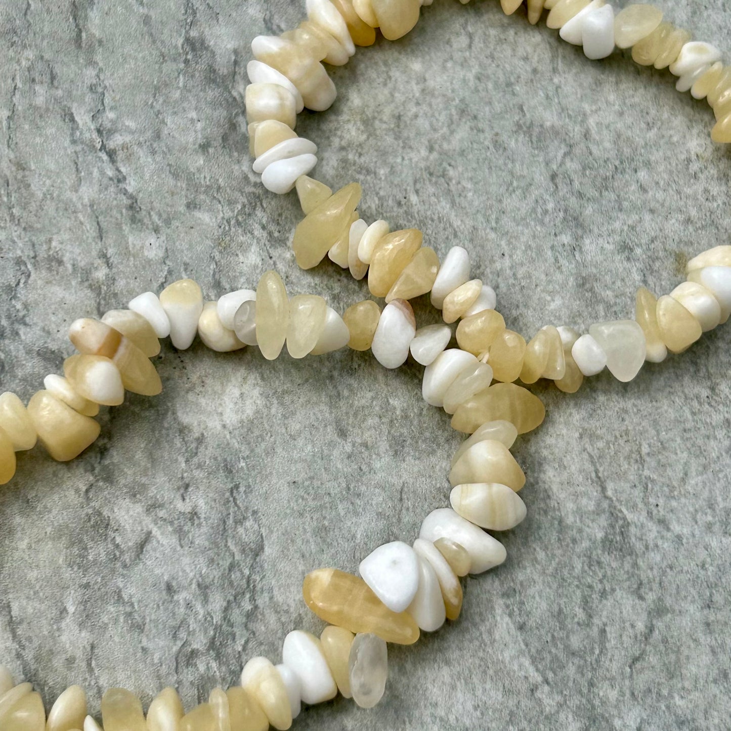Orange Calcite Chipped Bracelet