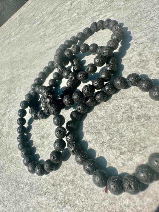 Laver Stone Bracelets 8mm
