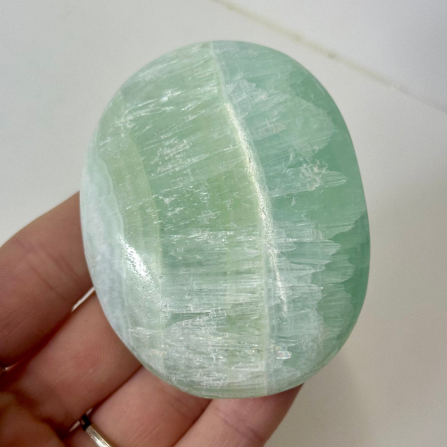 Pistachio Calcite Palms
