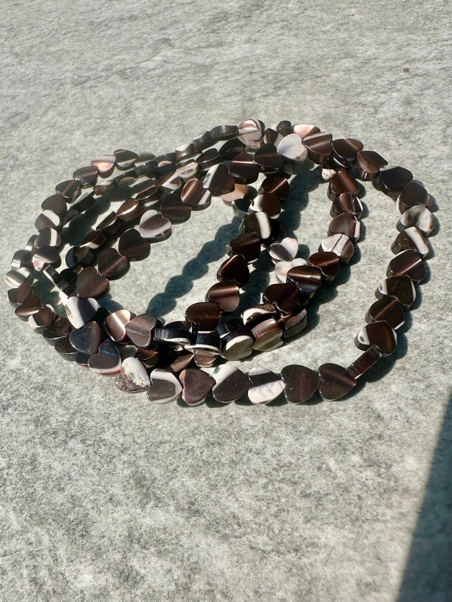 Chocolate Shell hearts Bracelet’s