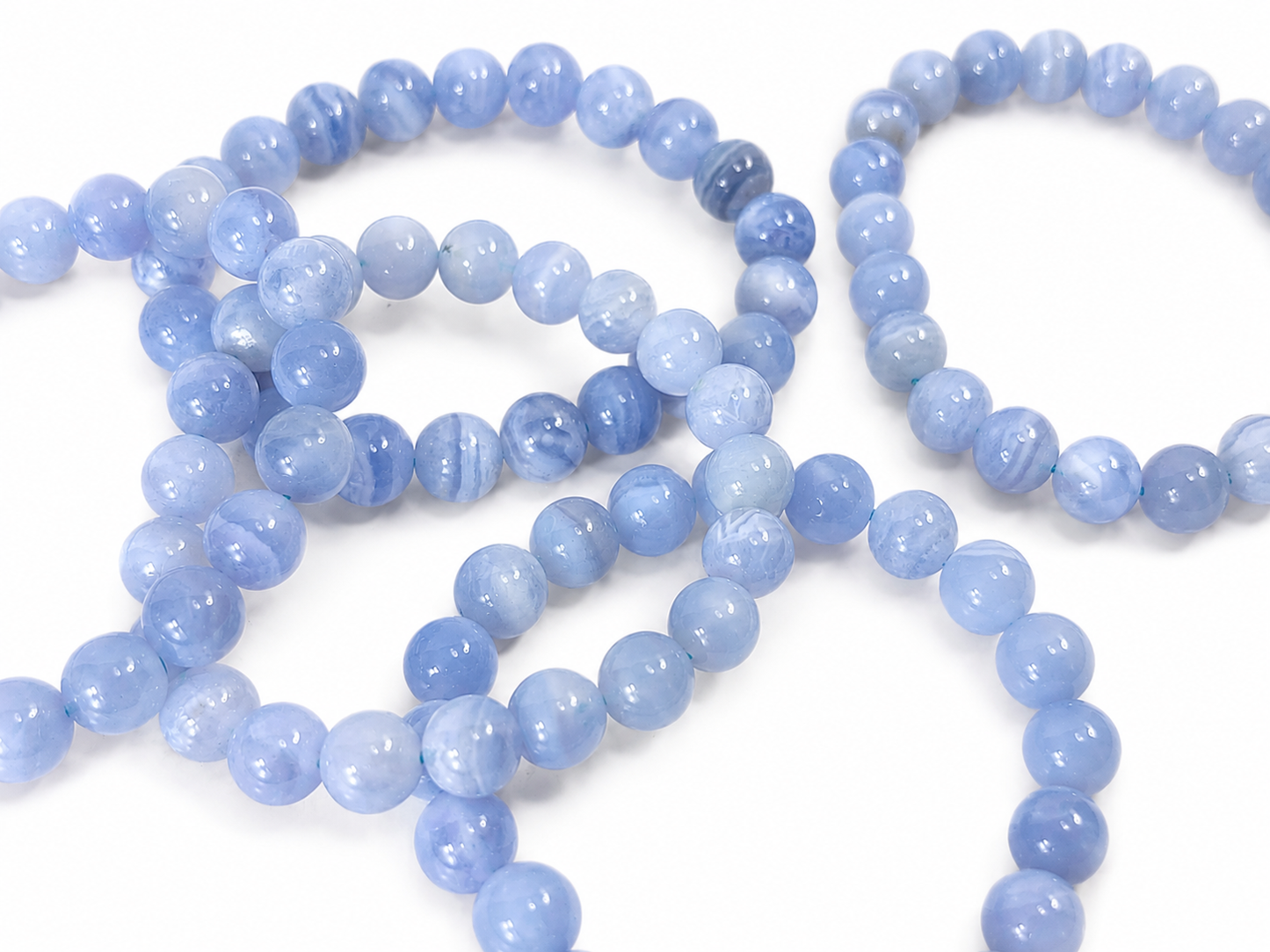 Blue Lace Agate 10 mm Bracelet