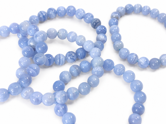 Blue Lace Agate 10 mm Bracelet