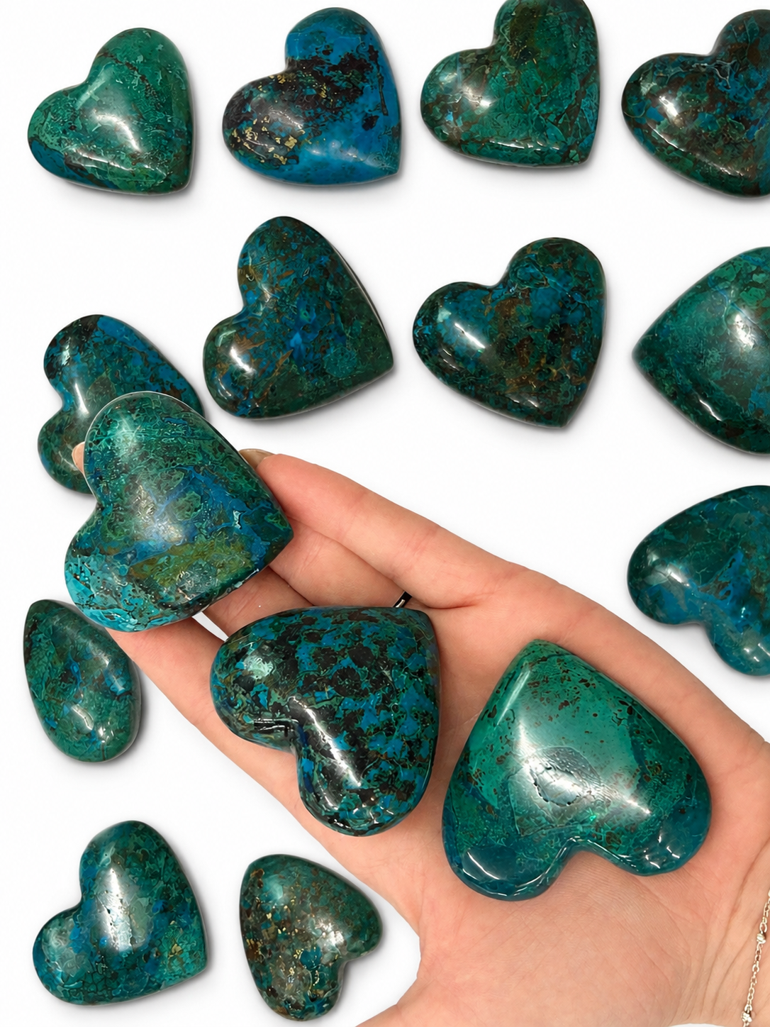 Chrysocolla Heart