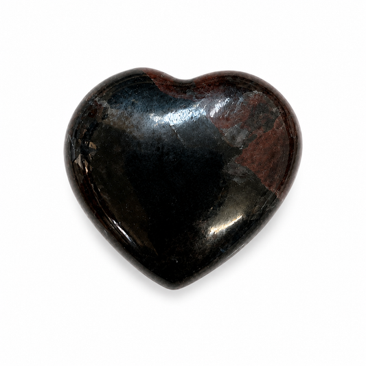Garnet & Arfvedsonite Mini Hearts
