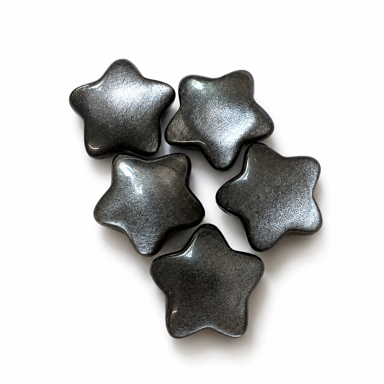 Silver Sheen Star Pendants