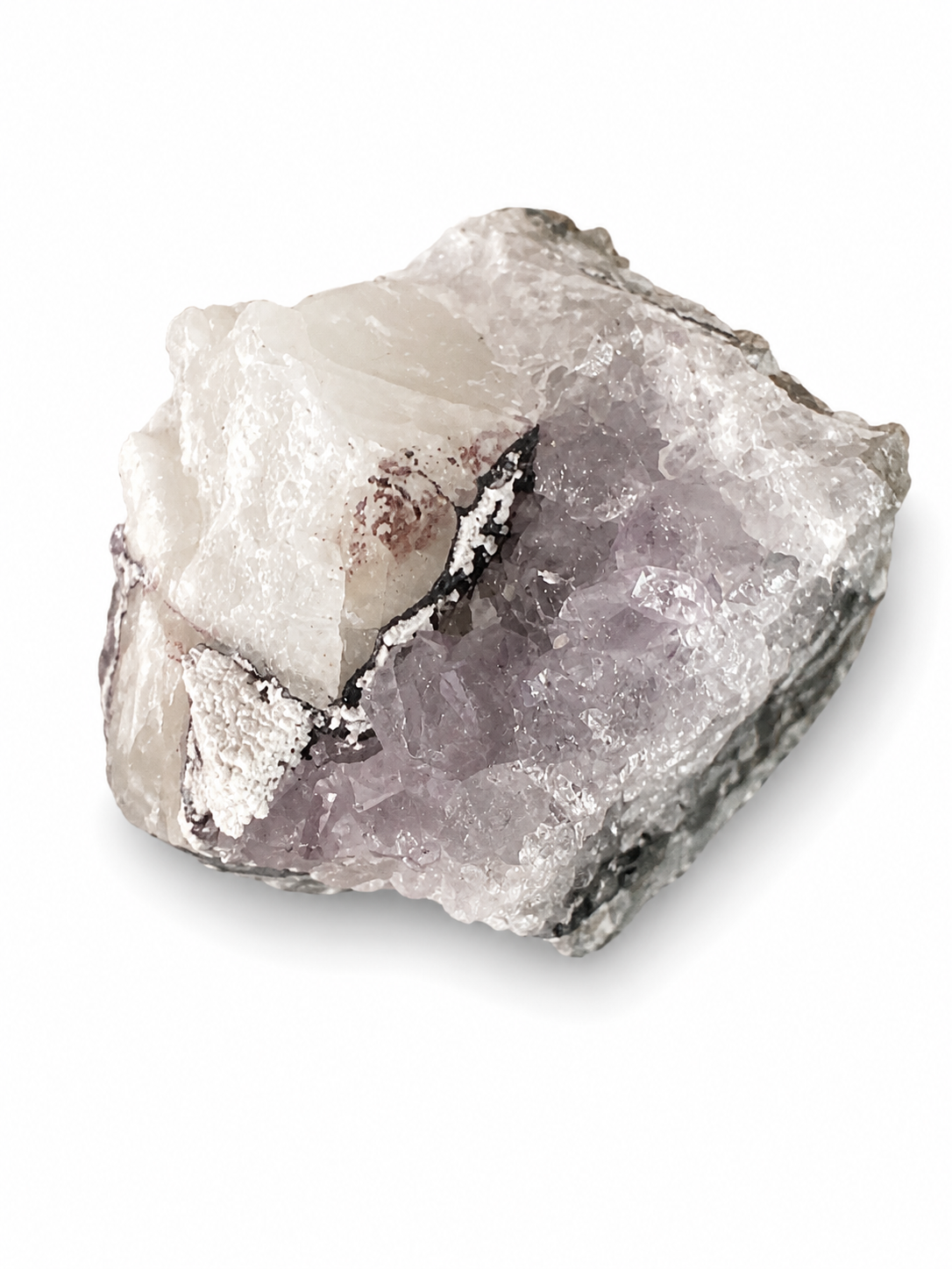 Calcite & Amethyst Clusters
