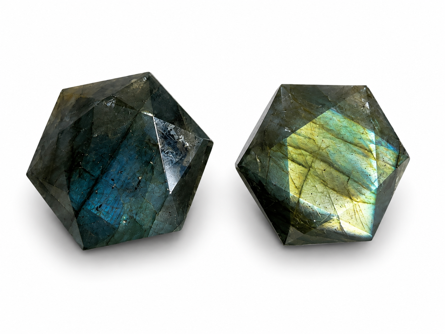 Mini Labradorite Hexagons