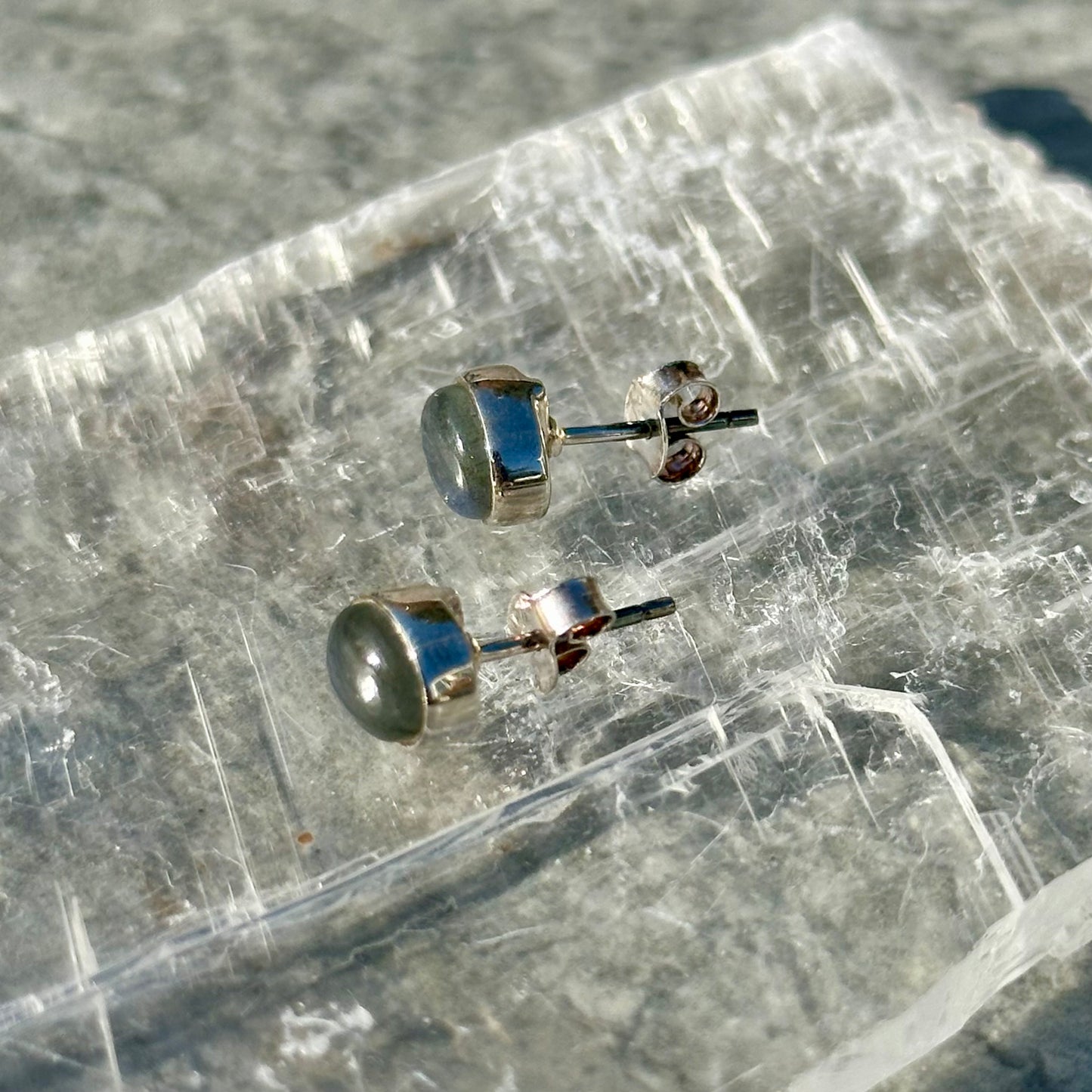 Labradorite 925 Earrings